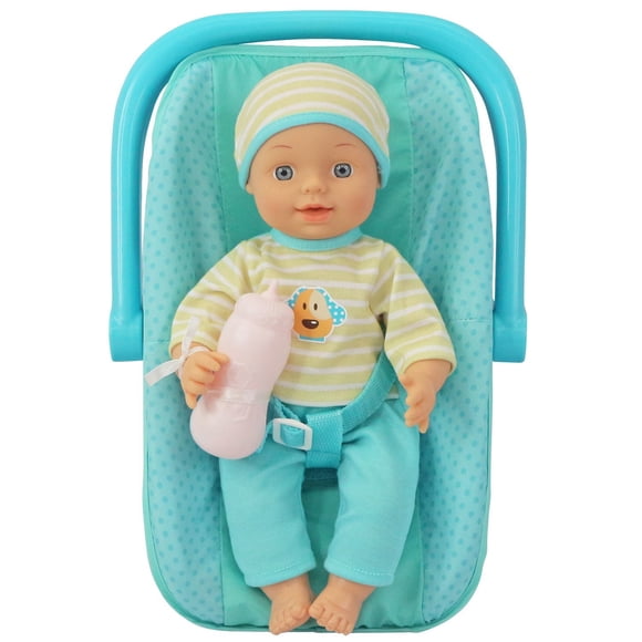 My Sweet Baby 13" Teal Baby Doll with Carrier