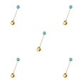 thumbnail image 3 of Transemion 1/2/3/5 Cartoon Adorable Restaurant Hotel Tableware Portable Washable Stainless Steel Stirring Mixing Dinnerware Cake Flatware Donut Spoon Blue 5PCS, 3 of 6