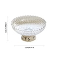 thumbnail image 5 of EGNMCR Baskets for Organizing, Baskets Fruit Tray Living Room Coffee Table High Footed Fruit Basket Cream Style Candy Snack Tray Large Capacity Fruit Tray Basket Basket, 5 of 5