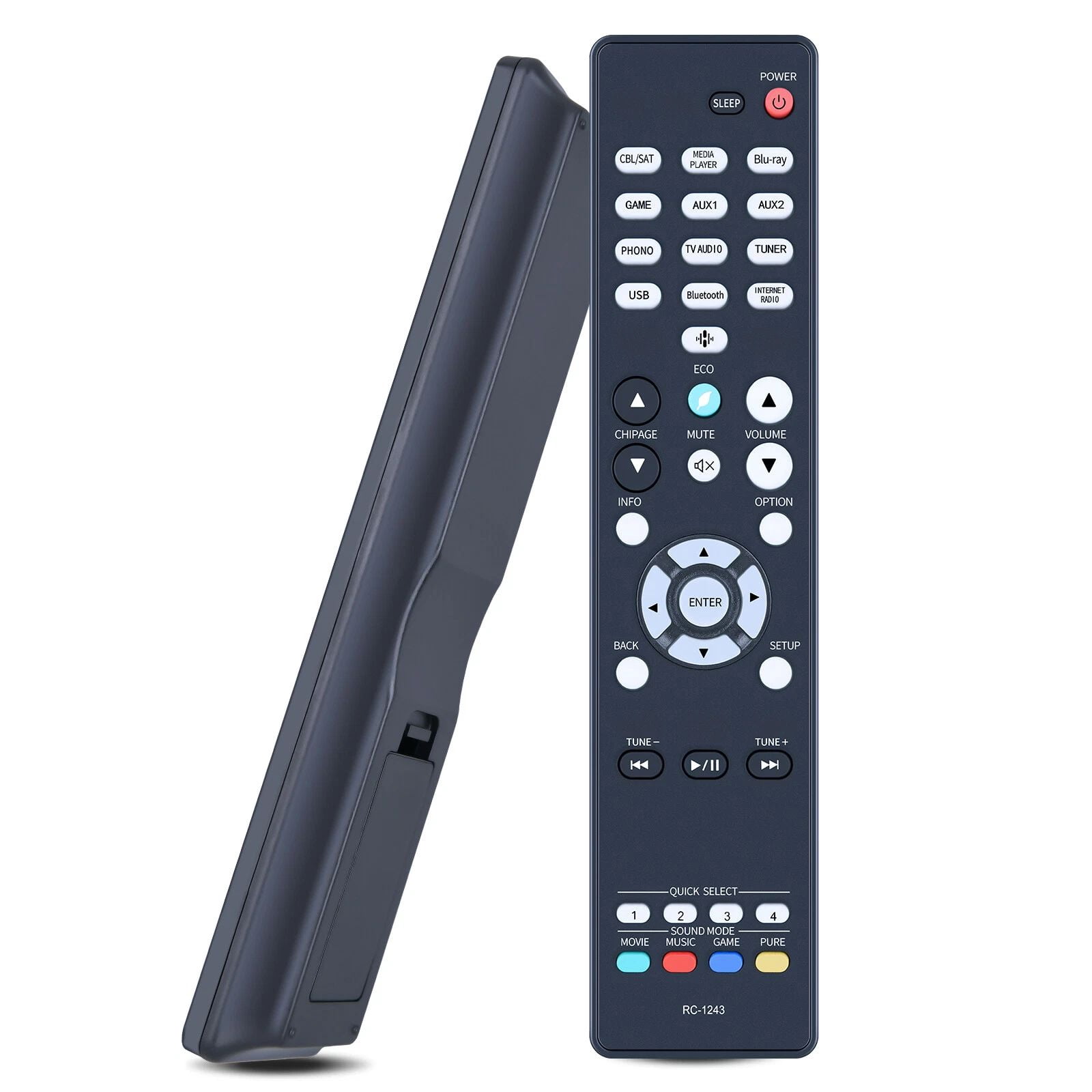 RC-1243 Replacement Remote Control for Denon AV Receiver AVR-S660H