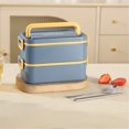 thumbnail image 2 of Hinati Limited Time Deal Double Layer Box Lunchbox for Stackable Containers Storage Drawers, Organizers and Storage Bins for Sugar, Flour and Baking Supplies - Dishwasher Safe, 2 of 8