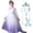 Dress+Accessories Type B, variant on HAWEE Elsa Princess Dress Snow Queen Cosplay Snowflake Costume Dresses for Girls Long Sleeve Sequined Princess Party Dress