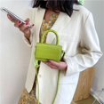 thumbnail image 2 of Women Mini Alligator PU Shoulder Bag Acrylic Chain Crossbody Totes (Green), 2 of 9