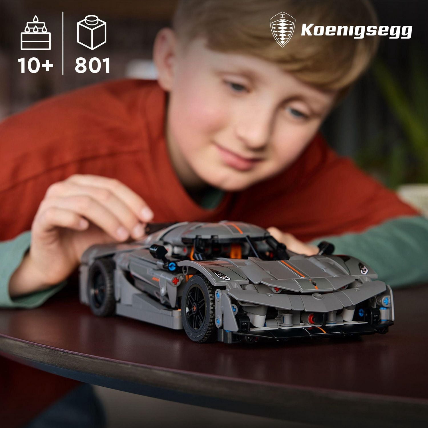 LEGO Technic L’hypervoiture Koenigsegg Jesko Absolut grise 42173 Ensemble de construction (801 pièces)
