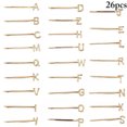 thumbnail image 2 of 26PCS Letter Hair Pins Decorative Elegant Alloy Bobby Pin Alphabet Hair Clips, 2 of 10
