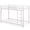 White, variant on Gymax Twin Over Twin Low Metal Bunk Bed with Ladder Guardrails for Teens Adults White