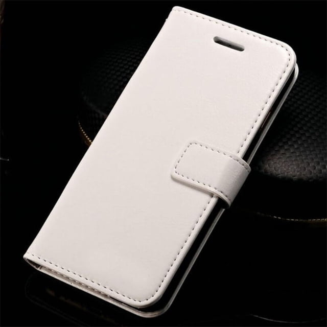 Magnetic Leather Wallet Stand Case Cover Card Holder For Samsung Galaxy S21 (White)
