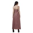 thumbnail image 4 of Moomaya All Over Printed A Line Sleeveless Womens Summer Party Dresses, 4 of 4