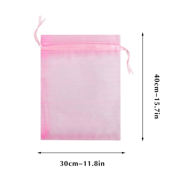 XZNGL Fruit Bags for Fruit Trees 100Pcs Fruit Protector Bags, Fruit Tree Fruit Mesh Bags Fruit Mesh Bags with Drawstring Mesh Bags Plant Fruit Flowers