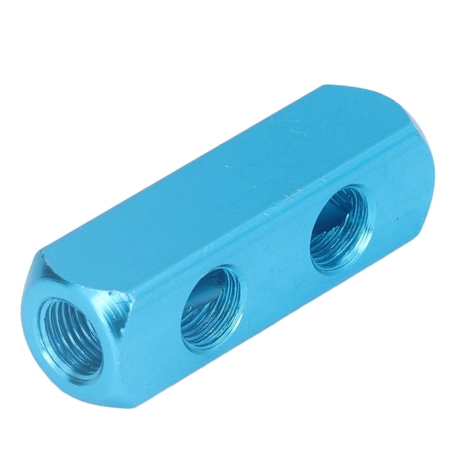 Aluminum Manifold Block Splitter Compatible with Air Pumps Cylinders Compressors for Automation Equipment