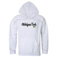 thumbnail image 1 of W Republic Products 558-341-WHT-03 Michigan Technological University Script Hoodie, White - Large, 1 of 1
