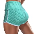 thumbnail image 1 of KIHOUT Women's High Waist Workout Shorts Butt Lifting Tummy Control Ruched Booty Running Yoga Shorts, 1 of 2