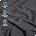 thumbnail image 2 of Bare Home Drap-Housse - Premium 1800 Collection - Poche Profonde - Ultra Doux, Résistant aux Plis - Short Grand, Gris Fer Forgé, 2 of 8