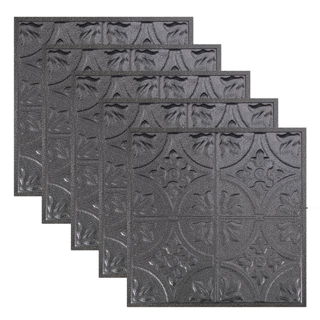 Great Lakes Tin Jamestown Pewter 2ft x 2ft Lay In Ceiling Tiles (5 Pack)
