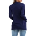 thumbnail image 4 of Womens Open Front Plus Size Chunky Knit Cardigan Sweaters Dressy Long Sleeve Fall Soft Cardigan Outwear with Pockets, 4 of 6