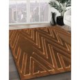 thumbnail image 3 of Ahgly Tapis Rectangulaire Lavable en Machine Intérieur Transitionnel Sedona Brun, 2 Pieds x 5 Pieds, 3 of 7