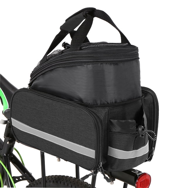 Bicycle Rear Seat Bag Multifunction Expandable Waterproof MTB Bicycle Pannier Bag Bike Rack Bag With Rain Cover