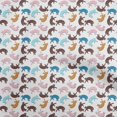 thumbnail image 1 of oneOone Velvet Brown Fabric Animal Cat Craft Projects Decor Fabric Printed By The Yard 58 Inch Wide, 1 of 4