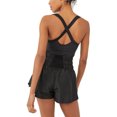 thumbnail image 4 of Fortune Robe de Tennis pour Femmes avec Shorts, Couleur Unie Sans Manches Bretelles Spaghetti Robes Athlétiques Robe de Golf d'Entraînement, 4 of 6