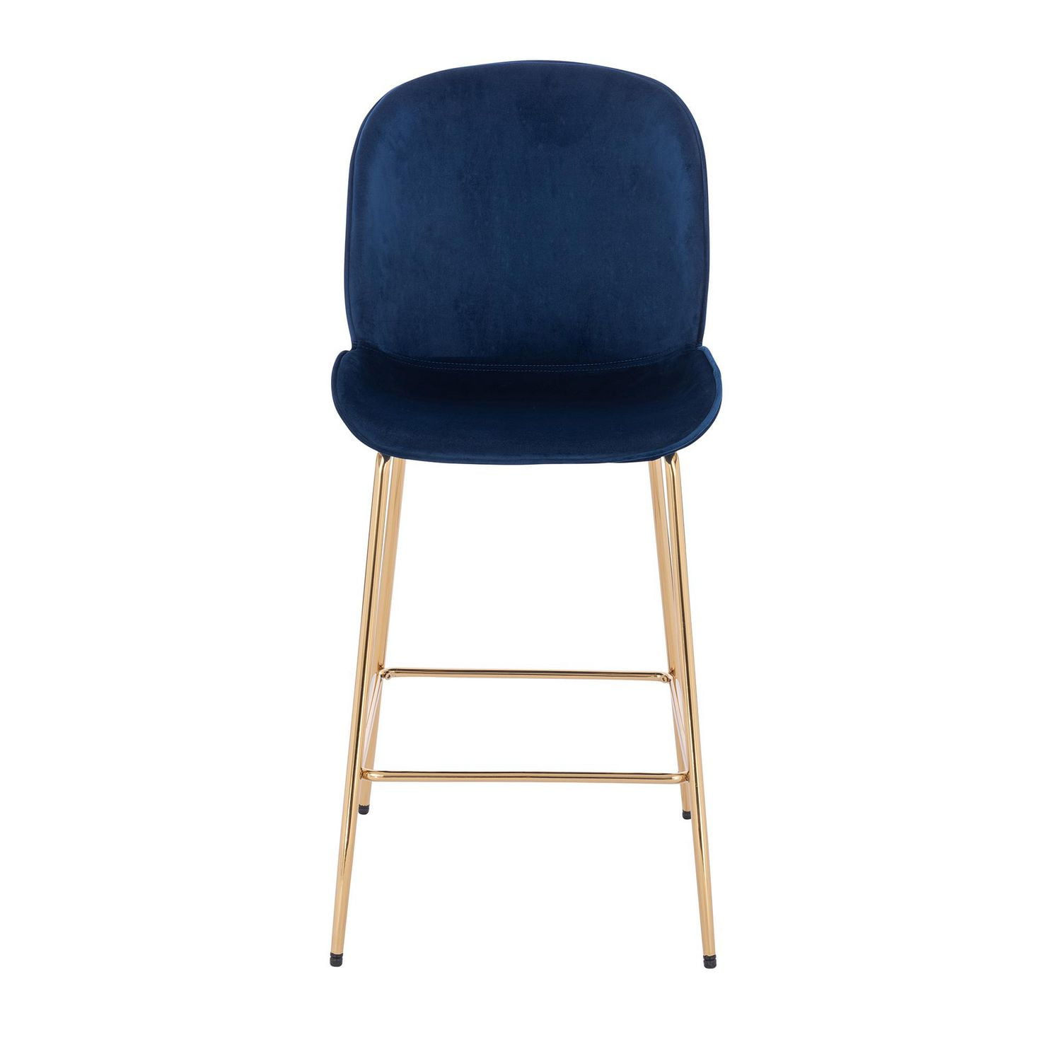 Lot de 2 tabourets Lotus bleus pour salle à manger