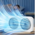 thumbnail image 3 of Fans for Bedroom Double Headed Bidirectional Wall Mounted Desktop Portable Fan with Three Adjustable High Wind Speed Fans, Suitable for Home Office, Camping, And Bedroom Use, 3 of 7