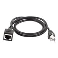 thumbnail image 1 of Unique Bargains Rallonge de Câble Ethernet 1 m 3,3 Pi RJ45 Mâle vers Femelle, 1 of 3