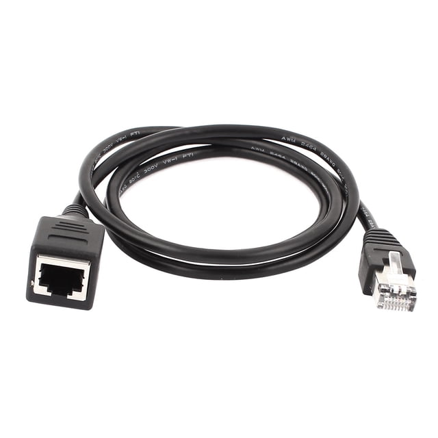 Unique Bargains Rallonge de Câble Ethernet 1 m 3,3 Pi RJ45 Mâle vers Femelle