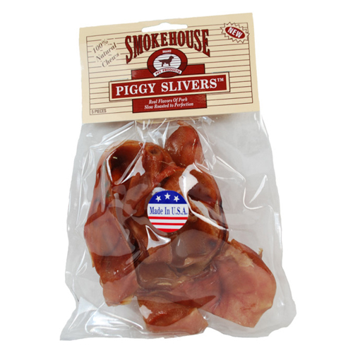 Smokehouse Smokehouse USA Made Piggy Slivers Dog Chew, 1 Each/5 Pack
