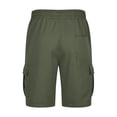 thumbnail image 4 of Birdeem Mens Shorts Mens Casual Solid Color Casual Drawstring Pockets Elastic Sports Shorts, 4 of 10
