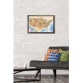 thumbnail image 3 of Map - USA Wall Poster, 22.375" x 34" Framed, 3 of 4