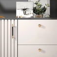 thumbnail image 4 of & Glass Racks Black And Champagne Bronze Cabinet Pulls Knurled 5 Inch Hole Centers Kitchen Cabinet Handles Drawer Pulls Cabinet Hardware, 4 of 6