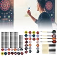 thumbnail image 1 of Tip Darts Set,  Accessories Kit Include 12Pcs Darts Shaft 42Pcs Flights 100Pcs Tips Gift for  Lovers and Friends  for Relaxation and Entertainment, 1 of 8