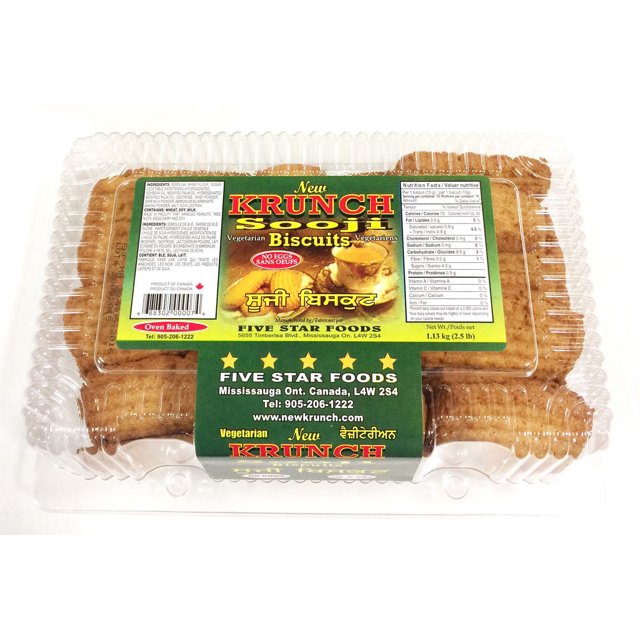 New Krunch Biscuits de Semoule Végétariens