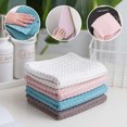 thumbnail image 3 of Matoen12 Quick Drying Rags Weave Cleaning Cloths Hand Towels, Microfiber Household Absorbent Kitchen Cloths, 11.8"x27.6", Blue, 3 of 5