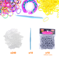 thumbnail image 2 of Colorful Rubber Loom Bands Refill Kit, DIY Gift for Girls Boys & Bracelet Making Craft for Kids and Camps, 2 of 6