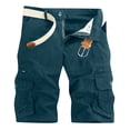 thumbnail image 1 of Yuyuzo Shorts Cargo pour Hommes avec Multiples Poches Coupe Classique Décontractée Été Plein Air Randonnée Tactique Entraînement Salopettes Shorts, 1 of 6