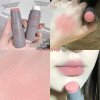 thumbnail image 3 of Xihbxyly Summer Savings Double Head Sponge Powder Blusher Lip And Cheek Dual-use Matte Natural Rouge Powder Blusher Stick Expansion Color Clearance Items, 3 of 3