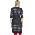 thumbnail image 2 of Bimba kurti Kurta Ethnique à Manches 3/4 Imprimée Noire pour Femmes 20, 2 of 6