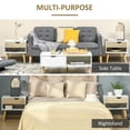 thumbnail image 4 of HOMCOM Bedside Table with Drawer & Shelf, Nightstand, End Table for Bedroom, 4 of 10