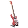 thumbnail image 1 of Instruments de Musique Miniatures Guitare Basse Rouge Bois de Bass Rouge Réplique de Guitare Basse avec Support et Étui Modèle d'Instrument Ornements Cadeau de Noël, 1 of 8