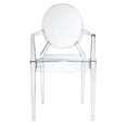 thumbnail image 4 of Sleek Ghost Side Chair – Transparent Clear Acrylic Dining Chair, 4 of 5