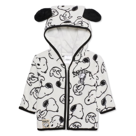 Haut à capuchon zippé sur la longueur Snoopy Peanuts pour bébés garçons