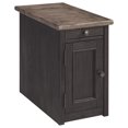 thumbnail image 1 of Signature Design by Ashley Tyler Creek Rustic Chair Side End Table with Pull-Out Tray & USB Ports, Brown, 1 of 2