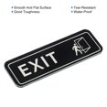 thumbnail image 4 of Unique Bargains EXIT Sign 6'x2' Self Adhesive Door Sticker Mounting Strip Black, 4 of 6