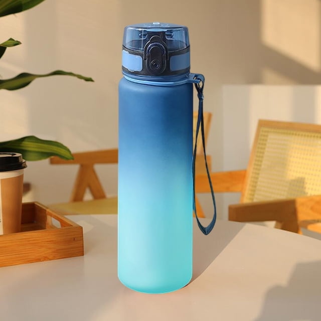Birdeem Outdoor Sports Water Bottle, Portable Large Capacity 22oz Design, Leak-Proof with Built-in Filter and Gradient Color, High-Temperature Resistant for Travel, Gym, Hiking