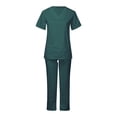 thumbnail image 3 of EQWLJWE Nurse Scrubs Uniform Womens Scrubs for Women Set Clearance Nurse Scrubs Costume Women's Cool Stretch V-Neck Top and Cargo Pant Set Plus Size Halloween Scrubs, 3 of 6