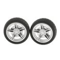 thumbnail image 3 of 2x Simulation Rubber RC Car Model Wheel Tire Tyre Spare Accessories Supplies 40mm, 3 of 8