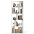 thumbnail image 1 of Costway 1 PCS 5-Tier Bookshelf with Open Back, Display Storage Shelf with Anti-Tipping Kits for Home White, 1 of 10