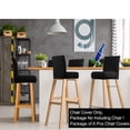 thumbnail image 2 of PiccoCasa Stretch Spandex Bar Stool Cover for Short Back Chair Black 6, 2 of 8
