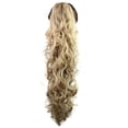 thumbnail image 2 of EGNMCR Perruques Cheveux Humains Longs à Clipser Mâchoire Griffe Bouclée Queue de Cheval Extensions de Cheveux à Clipser Postiche Ondulé Perruque Cheveux, 2 of 7